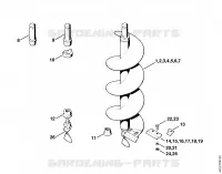 Outils de forage pour Stihl BT 360