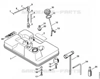 Réservoir d'essence pour Stihl P 840