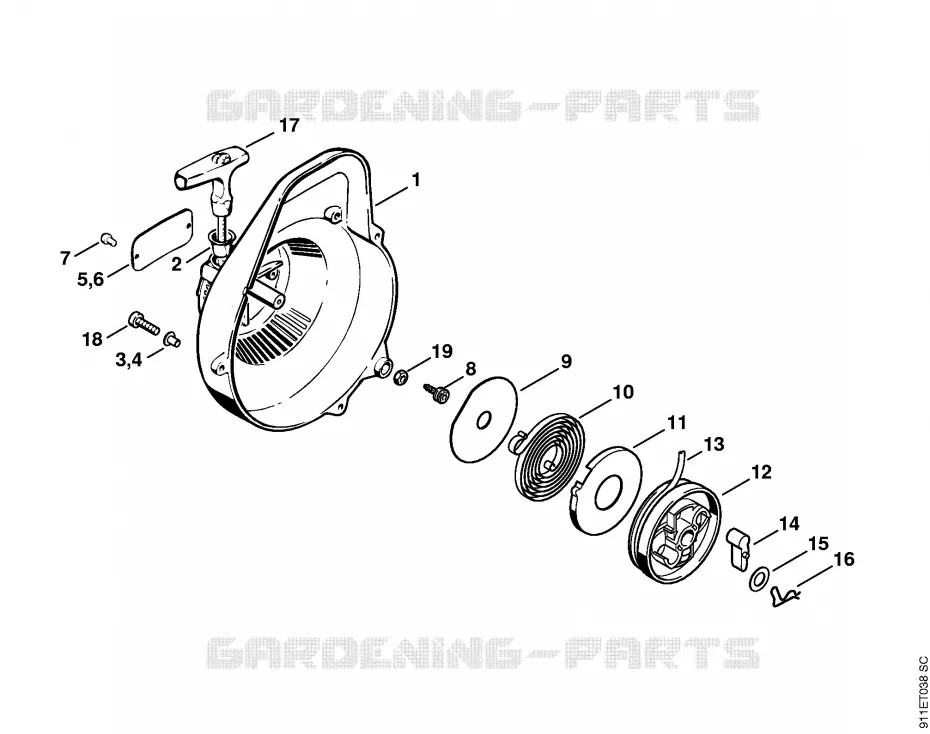 Dispositif de lancement Stihl Pompes à eau Pompes à eau P P 840  P 840