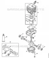 Carter, Cylindre pour Stihl BR 200-D