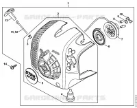 Dispositif de lancement pour Stihl BR 200-D
