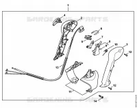 Poignée de commande pour Stihl BR 200-D