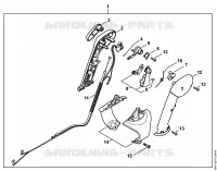 Poignée de commande pour Stihl BR 200-D