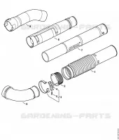 Tube à soufflet, Tube de soufflage pour Stihl BR 200-D