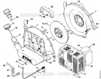 Carter de turbine pour Stihl BR 400