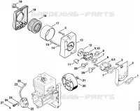 Filtre à air, Dispositif d'allumagne pour Stihl BR 400