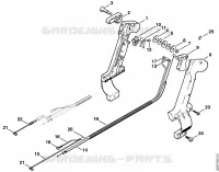 Poignée de commande pour Stihl BR 400