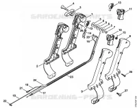 Poignée de commande pour Stihl BR 340