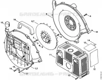Carter de turbine pour Stihl BR 380