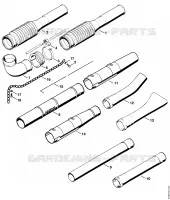 Tube à soufflet, Tube de soufflage pour Stihl BR 380