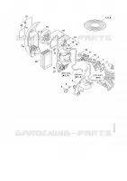 Bride intermédiaire, Filtre à air pour Stihl BR 450 C-EF