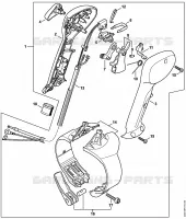 Poignée de commande BR 450 C pour Stihl BR 450 C-EF
