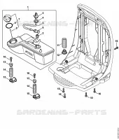 Réservoir d'essence, Système AV pour Stihl BR 450 C-EF