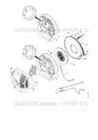 Carter de turbine, Capot pour Stihl BR 550