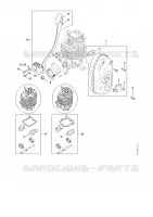 Silencieux, Dispositif d'allumage pour Stihl BR 600