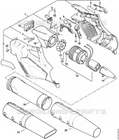 Pièces de rechange BGA 57 pour Stihl BGA 57