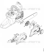 Couvercle de pignon pour Stihl MSA 200 C-B
