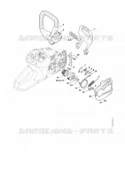 Protège main, Frein de chaîne pour Stihl MSA 200 C-B