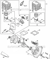 Carter, Cylindre pour Stihl KW 85