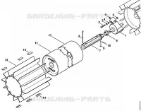 Réducteur, Balayeuse pour Stihl KW 85