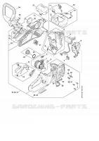 Moteur électrique, Module électronique, Carter de poignée pour Stihl MSA 220.0 C-B