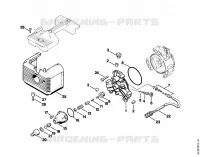 Couvercle de pompe RE 100 K pour Stihl RE 110 K