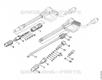 Pistolet, Lance pour Stihl RE 110 K