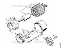 Moteur électrique pour Stihl RE 101 K