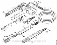Pistolet, Lance pour Stihl RE 101 K