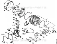 Moteur électrique pour Stihl RE 102 K USA