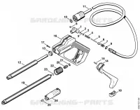 Pistolet, Lance pour Stihl RE 102 K USA