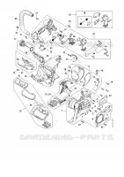 Moteur électrique, Module électronique, Carter de poignée pour Stihl MSA 220.0 T