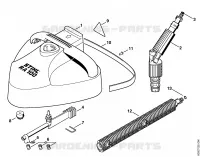 Nettoyeur de surfaces RA 100 pour Stihl RE 125 K