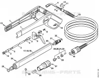 Pistolet, Lance pour Stihl RE 125 K