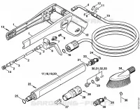 Pistolet, Lance pour Stihl RE 160 K