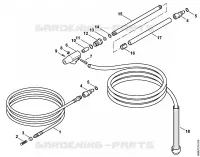Kit de nettoyage de canalisations, Disp. sablage avec projection d'eau pour Stihl RE 141 K