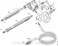 Pistolet, Lance pour Stihl RE 141 K