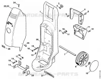 Chariot, Capot pour Stihl RE 161 K
