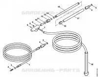 Kit de nettoyage de canalisations, Disp. sablage avec projection d'eau pour Stihl RE 161 K