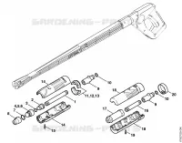 Tête de projection, turbobuse pour Stihl RE 161 K PLUS