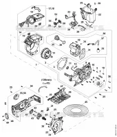 A   Moteur électrique, Module électronique, Réservoir d'huile pour Stihl MSA 300.0 C-O