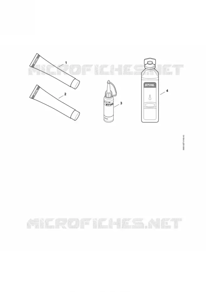 Lubrifiants et graisses divers Stihl Tronçonneuses (MS), (MSA), (MSE) Tronçonneuses Tronçonneuses thermiques MS MS 190 T  MS 190 T