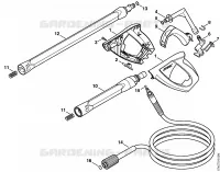 Pistolet, Lance pour Stihl RE 142