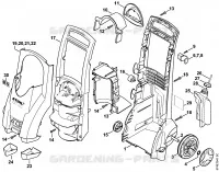 Chariot, Capot pour Stihl RE 162