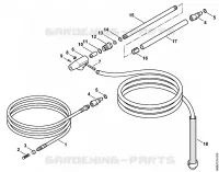 Kit de nettoyage de canalisations, Disp. sablage avec projection d'eau pour Stihl RE 162