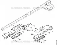 Tête de projection, turbobuse pour Stihl RE 162