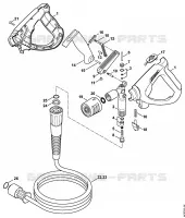 Pistolet, Flexible haute pression pour Stihl RE 232