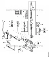 Bloc de soupapes, Piston distributeur RE 272 PLUS, RE 282 PLUS pour Stihl RE 282 PLUS