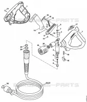 Pistolet, Flexible haute pression pour Stihl RE 282 PLUS