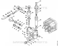Bloc de soupapes pour Stihl RE 280 K